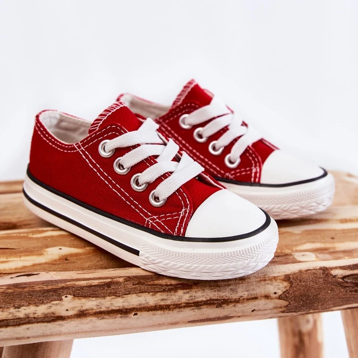 FR1 Baskets Rouges Filemon Classic Pour Enfants – Image 5