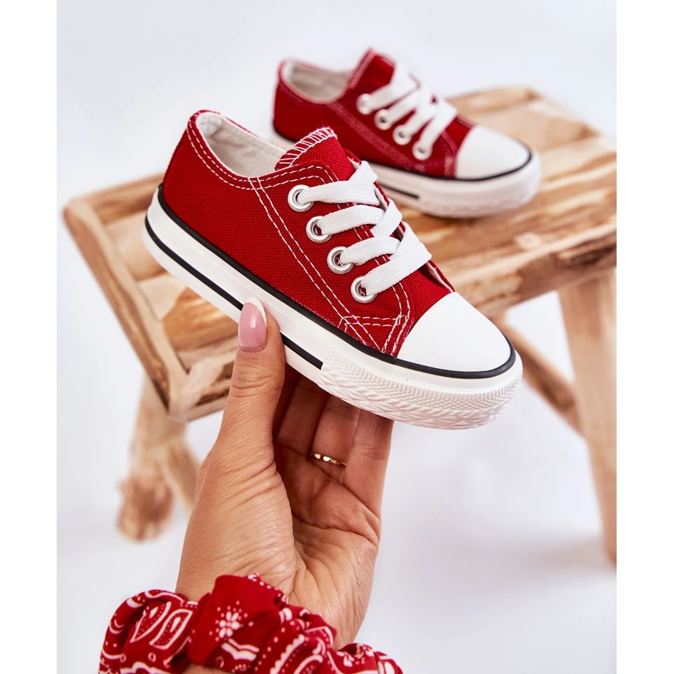 FR1 Baskets Rouges Filemon Classic Pour Enfants – Image 8