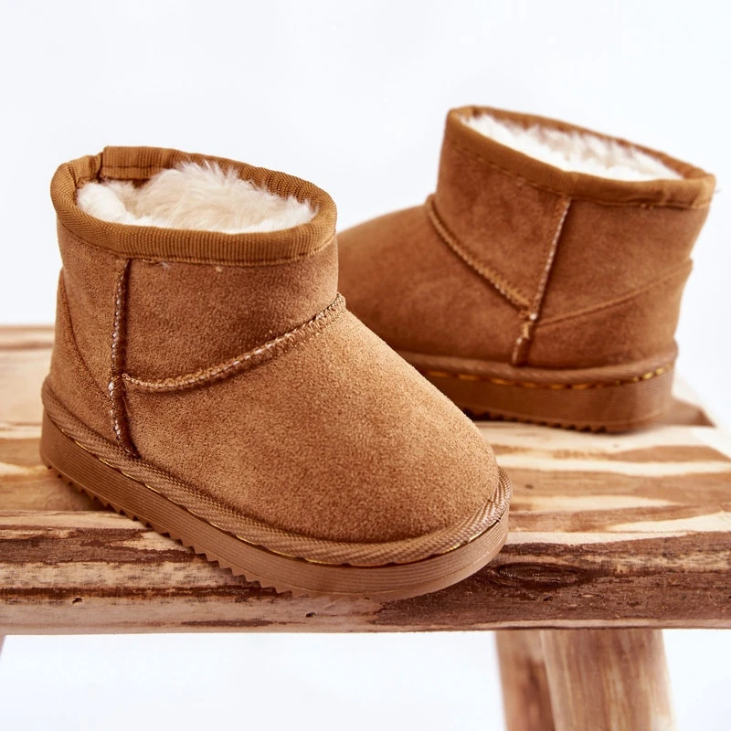 FR1 Bottes De Neige Chaudes Enfant Camel Gooby Brun – Image 2