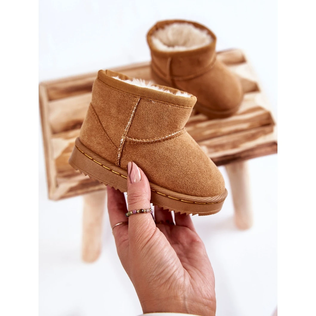 FR1 Bottes De Neige Chaudes Enfant Camel Gooby Brun – Image 4