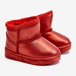 FR1 Bottes De Neige Isolées Pour Enfants Rouge Scooby
