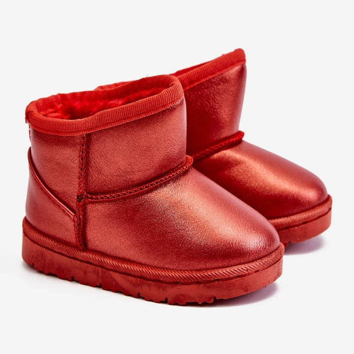 FR1 Bottes De Neige Isolées Pour Enfants Rouge Scooby