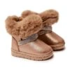FR1 Bottes De Neige Pour Enfants Avec Cubic Zirconia Golden Hollee D'or D'or
