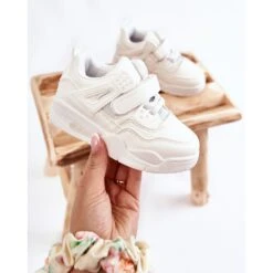 FR1 Chaussures De Sport En Cuir Pour Enfants Blanc Marisa Blanche