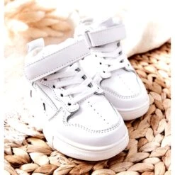 FR1 Chaussures De Sport Hautes Pour Enfants Blanc Bartnie Blanche