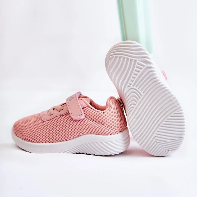 FR1 Chaussures De Sport Pour Enfants Avec Velcro Rose Lexy – Image 4