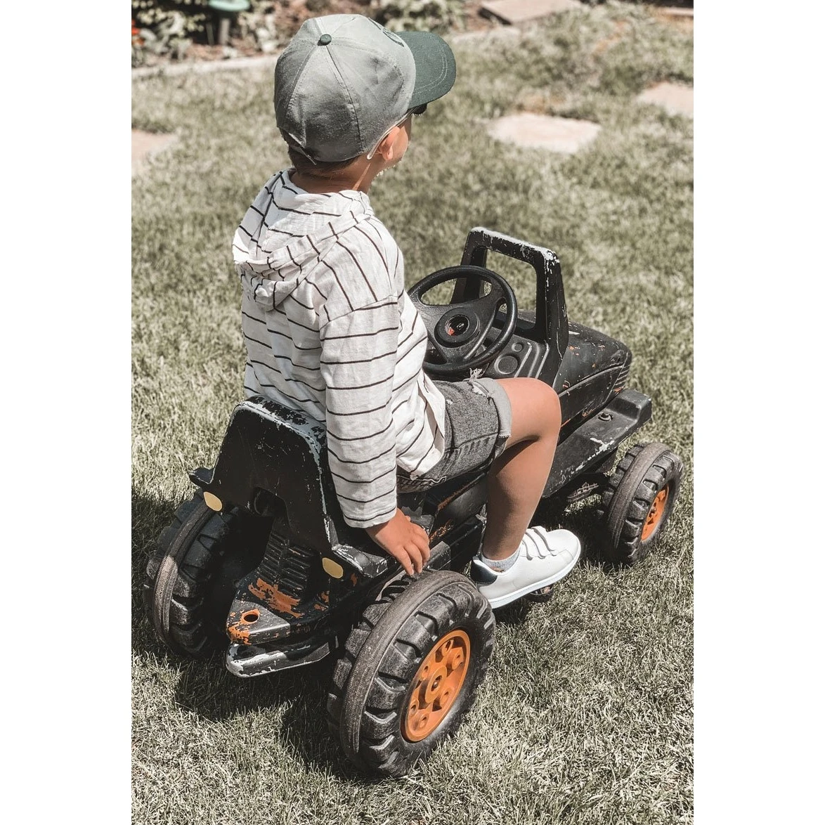 FR1 Sneakers California Noires Et Blanches Pour Enfants Avec Velcro Le Noir – Image 6