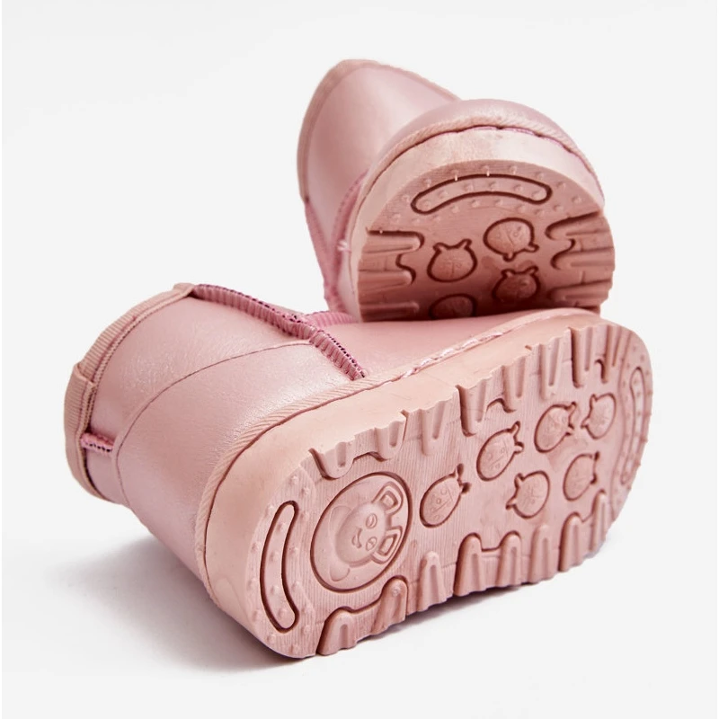 FRROCK Bottes De Neige Scooby Roses Pour Enfants Chauds – Image 5