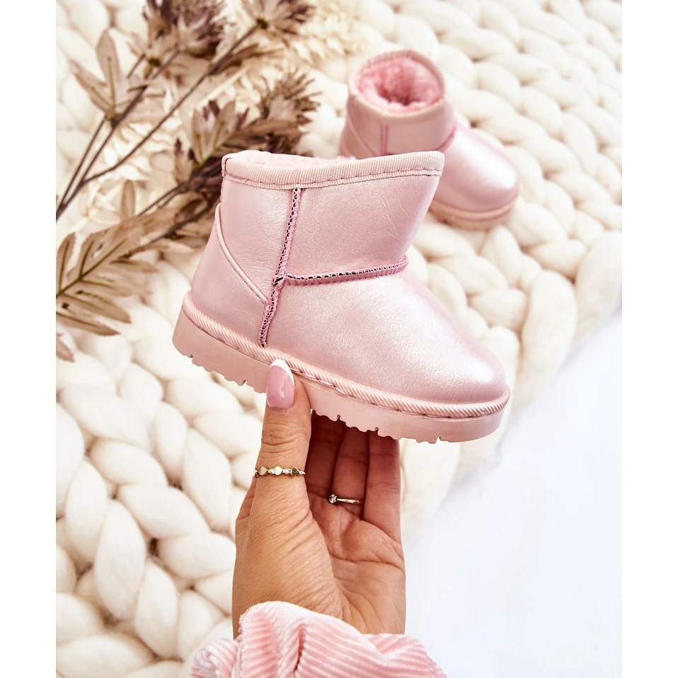 FRROCK Bottes De Neige Scooby Roses Pour Enfants Chauds – Image 7