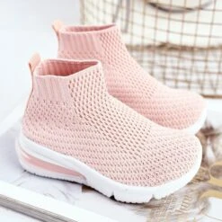 FRROCK Chaussures De Sport Pour Enfants High Rose Tobi