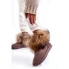 FS1 Bottes De Neige Alexa Fur Suede Pour Femmes Beige