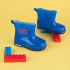 Galoches Bleu Marine Shelovet Rose Argent