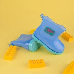 Galoches Bleues Shelovet Pour Garçon Argent