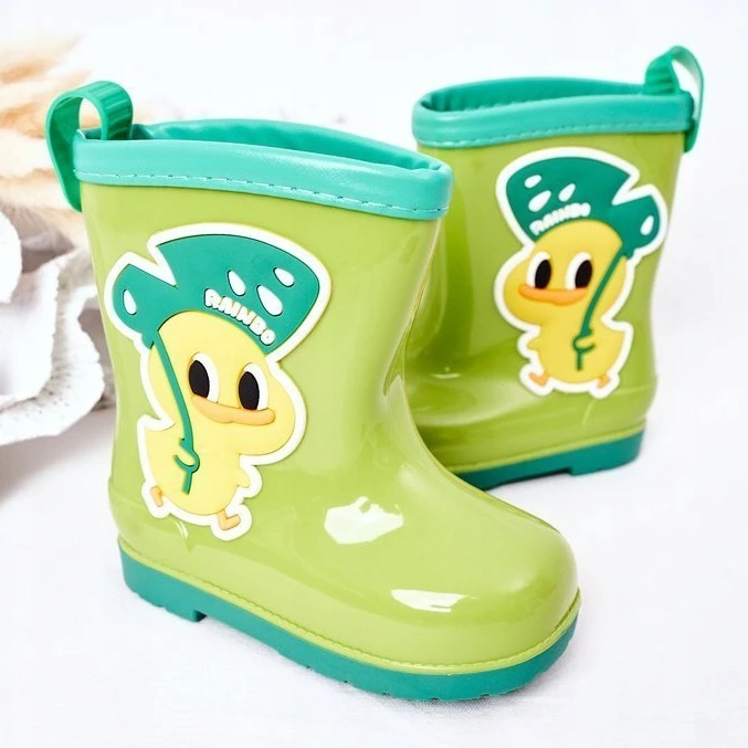 Galoches De Canard Vert Pour Enfants – Image 3