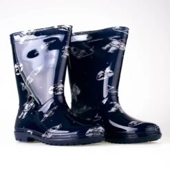 Galoches Pour Grand Garçon Avec Le Motif Shelovet Bleu Marine