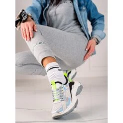 Goodin Baskets En Cuir Ajouré Multicolore