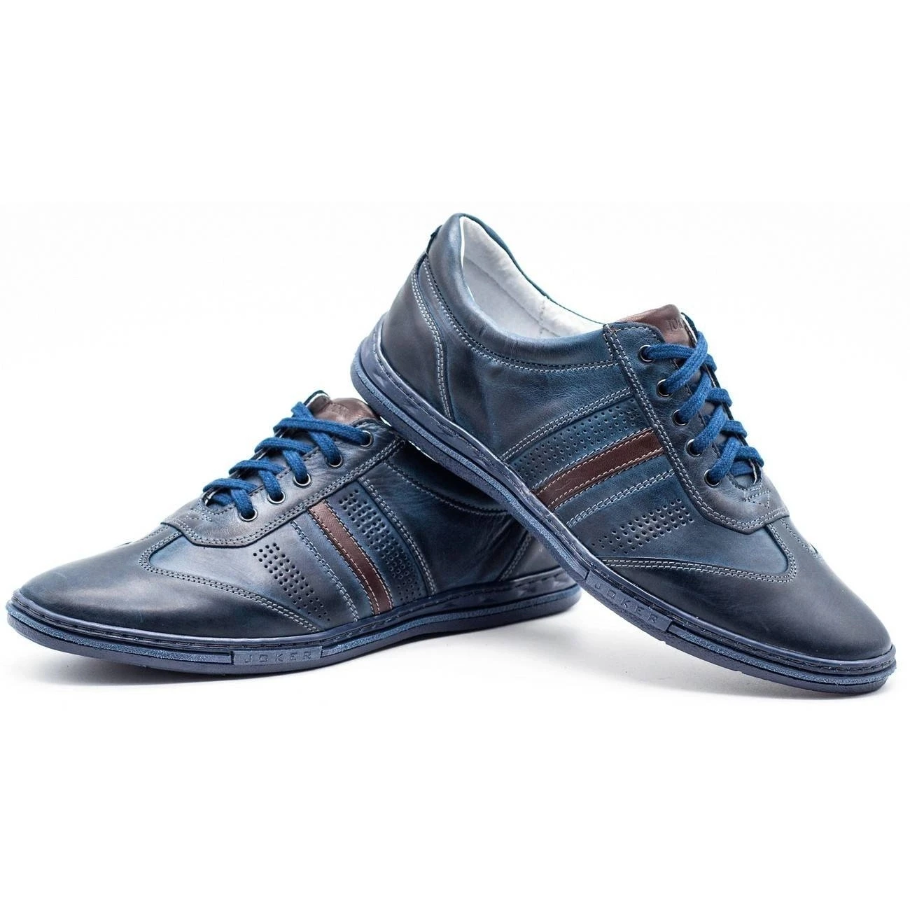 Joker Chaussures Cuir Homme 521 Bleu Marine – Image 5