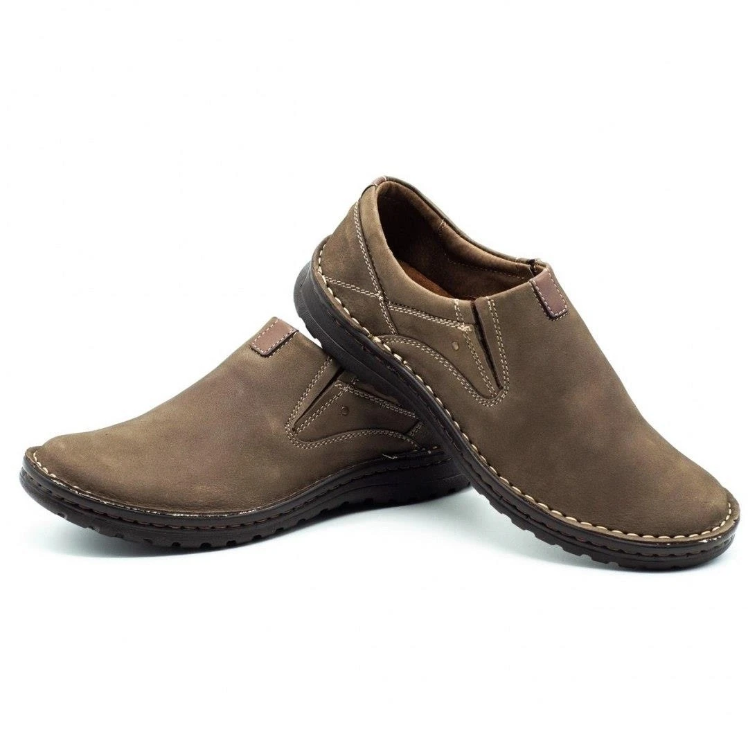 Joker Mocassins Cuir Homme 382 Olive Vert – Image 6