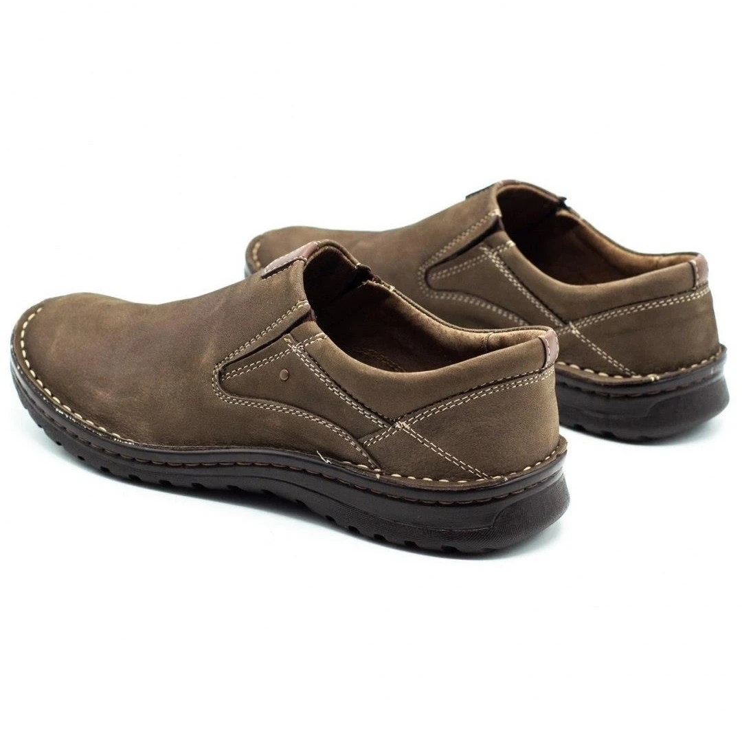 Joker Mocassins Cuir Homme 382 Olive Vert – Image 7