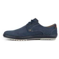 Kampol Chaussures Casual Cuir Homme 24KAM Bleu Marine