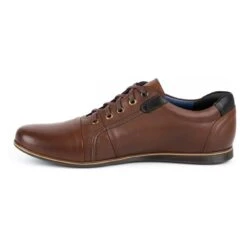 Kampol Chaussures Décontractées En Cuir Pour Hommes 39 / 74KAM Marron Brun