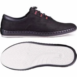 Kampol Chaussures Décontractées Noires Pour Hommes 337/61 Le Noir