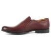 Kampol Chaussures Habillées Sans Lacets Pour Hommes 343/17 Bordeaux Rouge