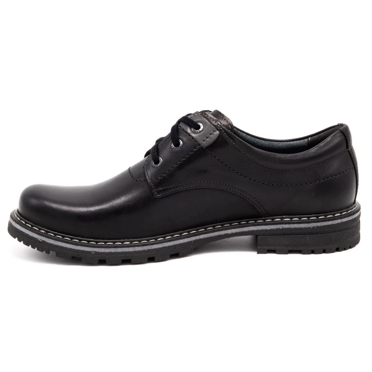 Kampol Chaussures Homme En Cuir 32/15 Noir Le Noir