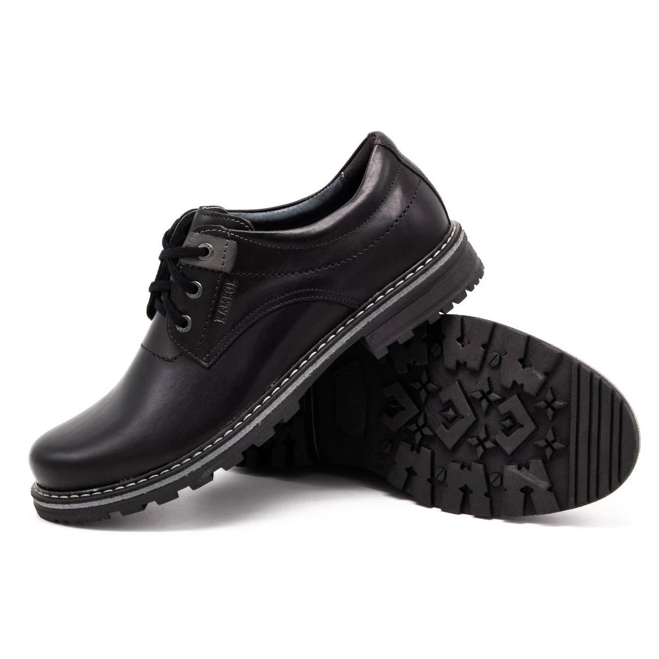 Kampol Chaussures Homme En Cuir 32/15 Noir Le Noir â Image 4