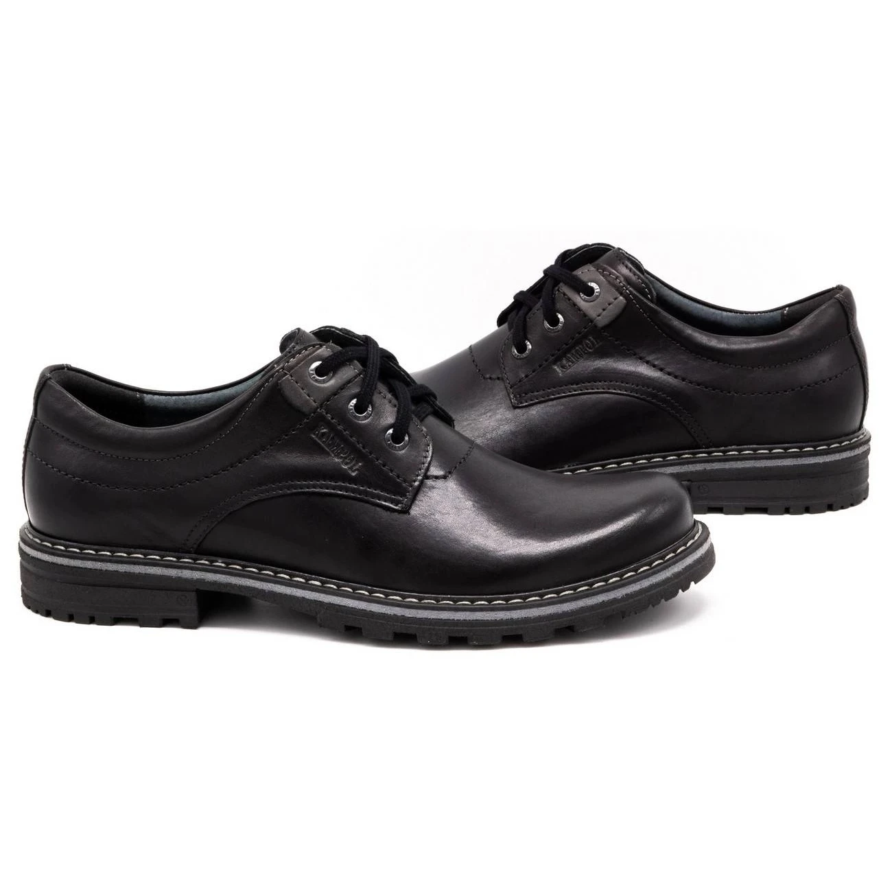 Kampol Chaussures Homme En Cuir 32/15 Noir Le Noir â Image 6