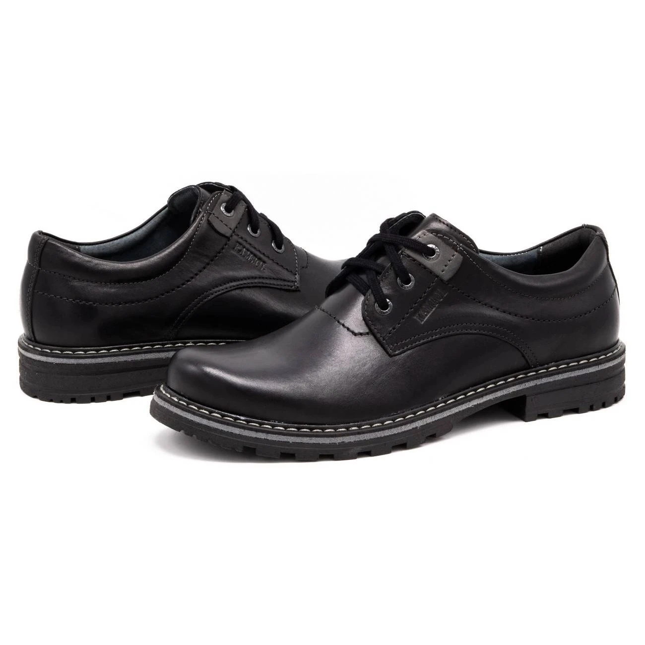 Kampol Chaussures Homme En Cuir 32/15 Noir Le Noir â Image 7