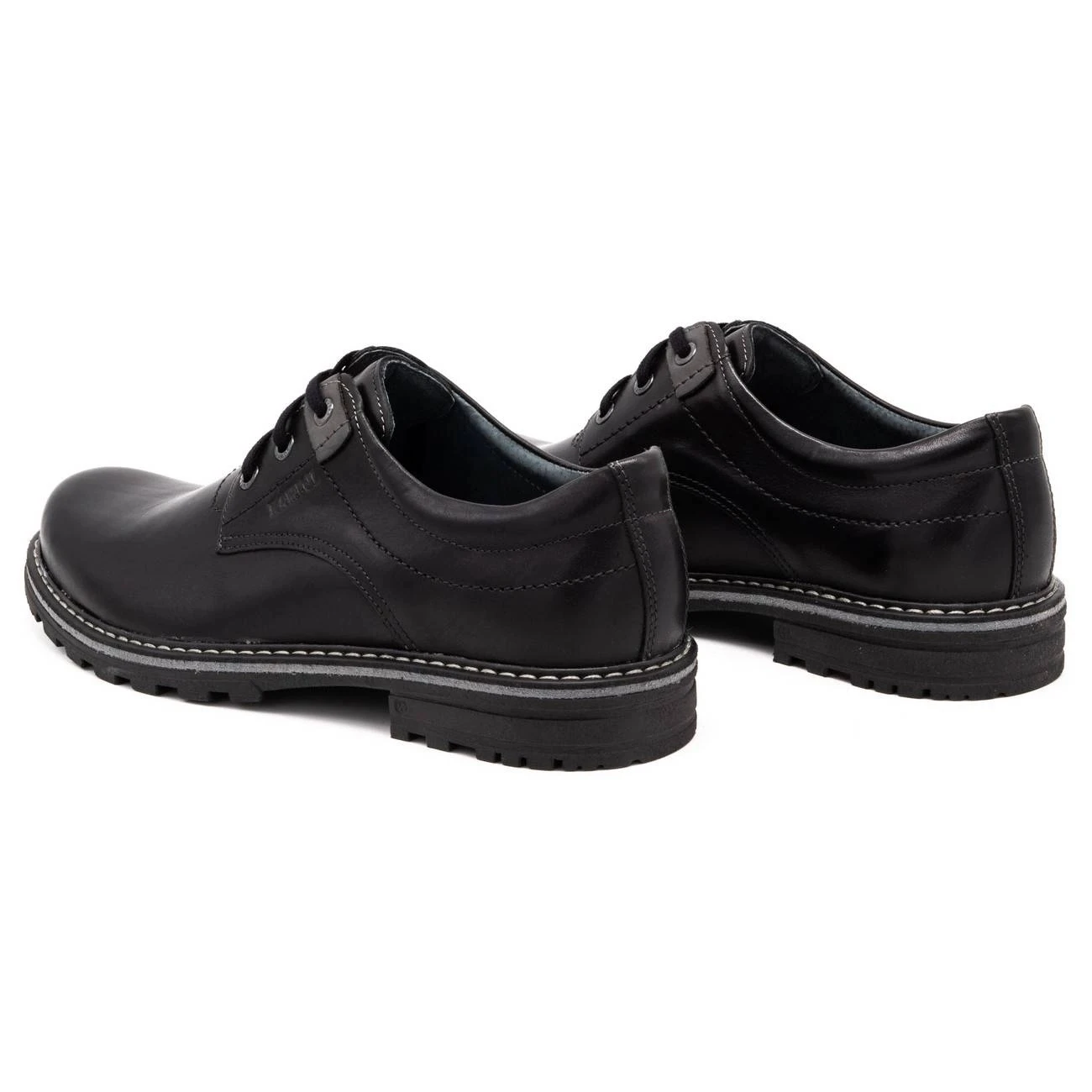 Kampol Chaussures Homme En Cuir 32/15 Noir Le Noir â Image 8