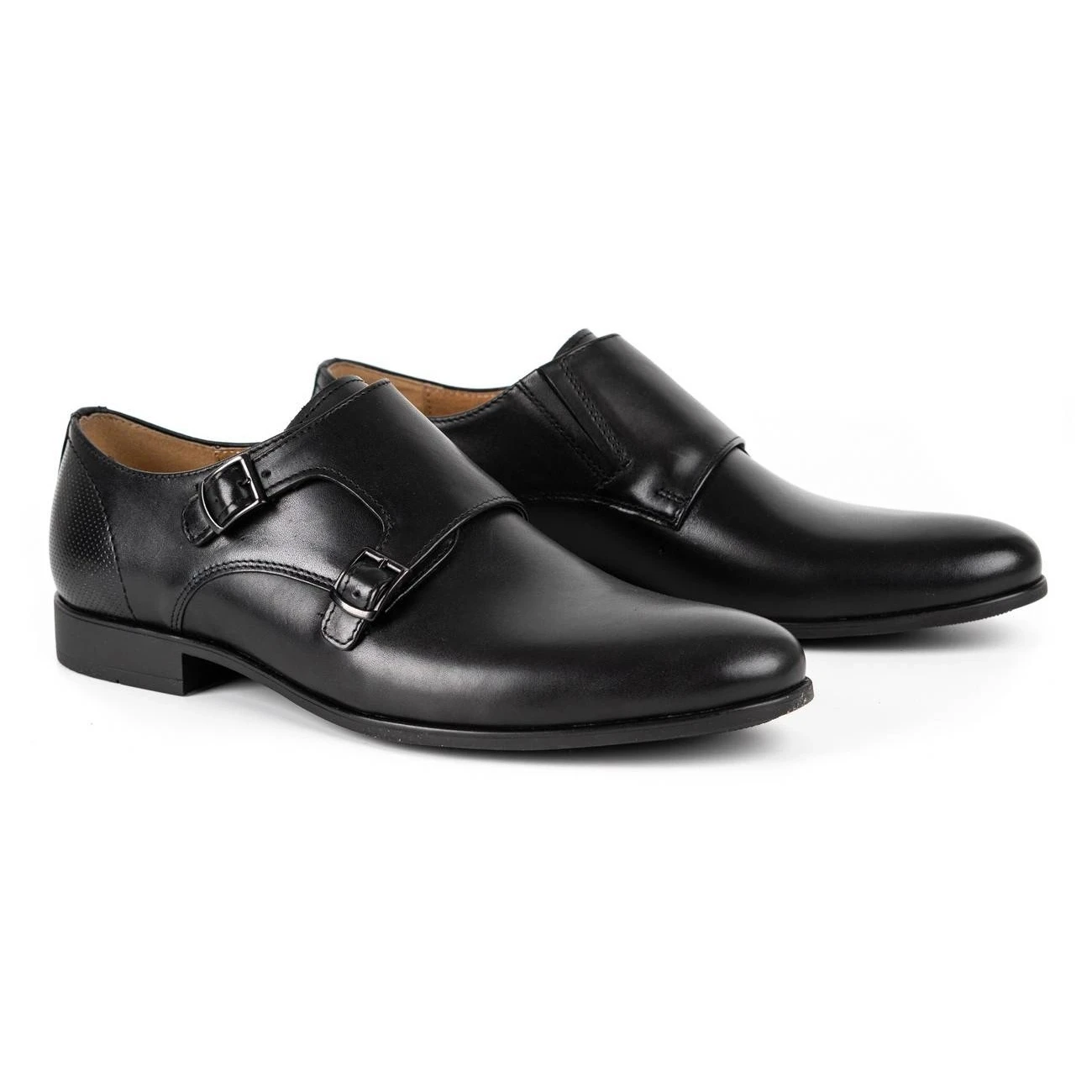Kampol Chaussures Monki Formelles Pour Hommes 341/15 Noir Le Noir – Image 2
