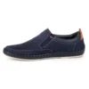Kampol Mocassin Homme Cuir Perforé 51KAM Bleu Marine