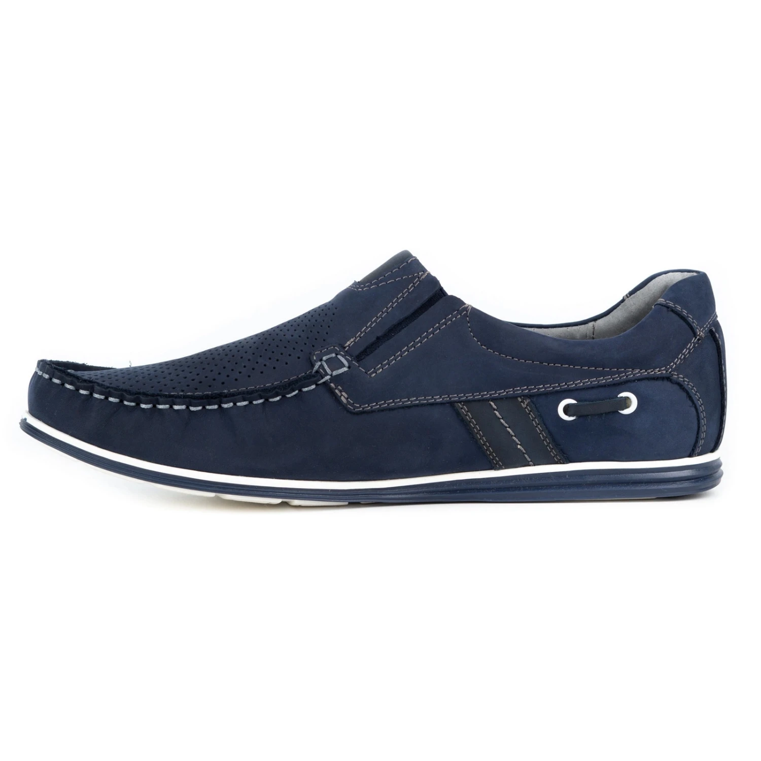 Kampol Mocassins Ajourés Homme été 53/53 / P Bleu Marine