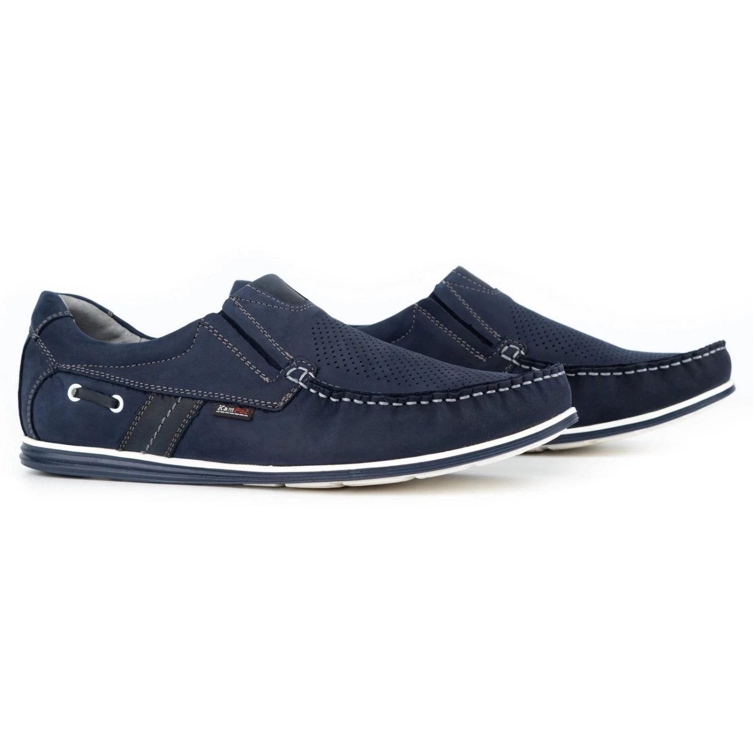 Kampol Mocassins Ajourés Homme été 53/53 / P Bleu Marine – Image 3