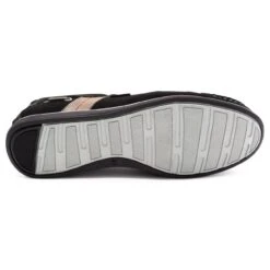Kampol Mocassins Homme Ajourés Pour L'été 53/3 / P Noir Beige Le Noir