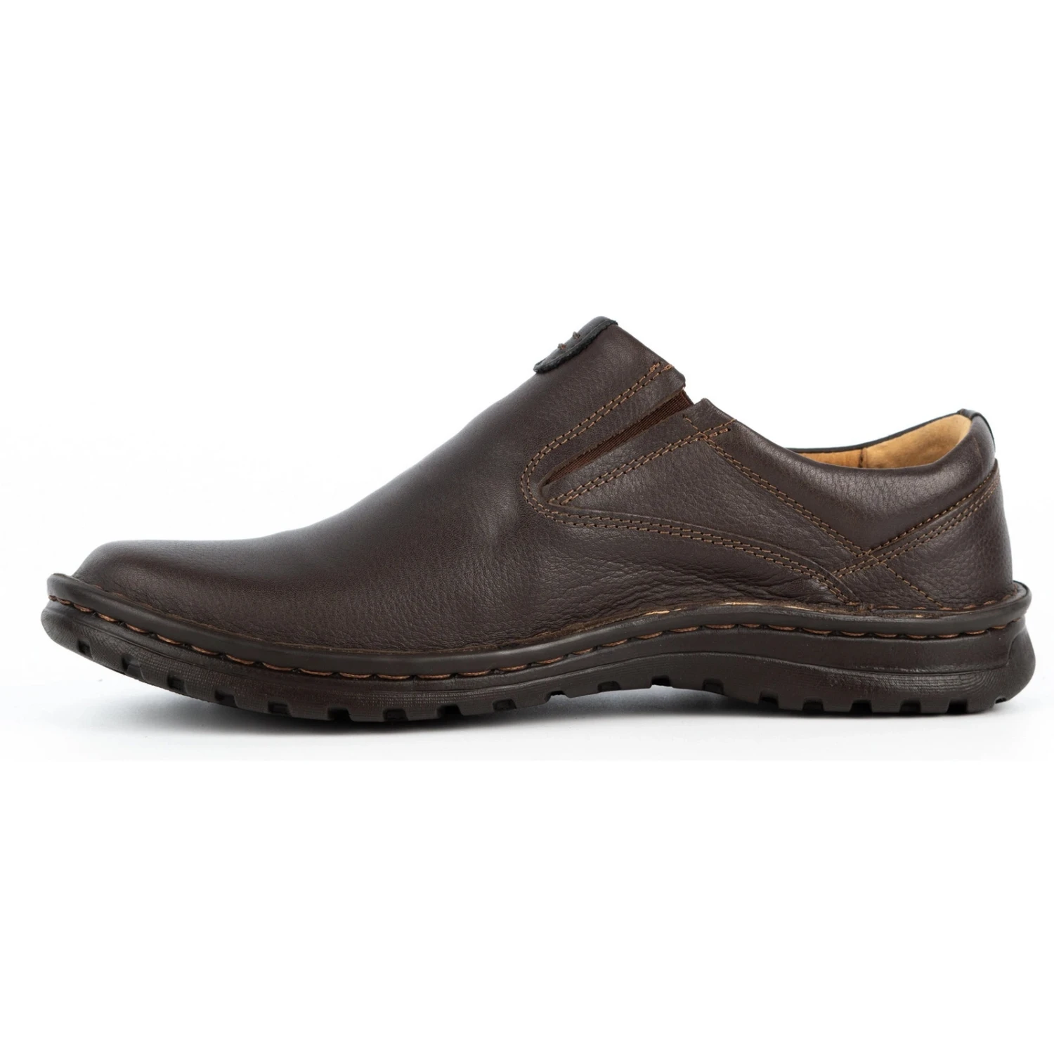 Kampol Mocassins Homme En Cuir 12KAM Marron Brun