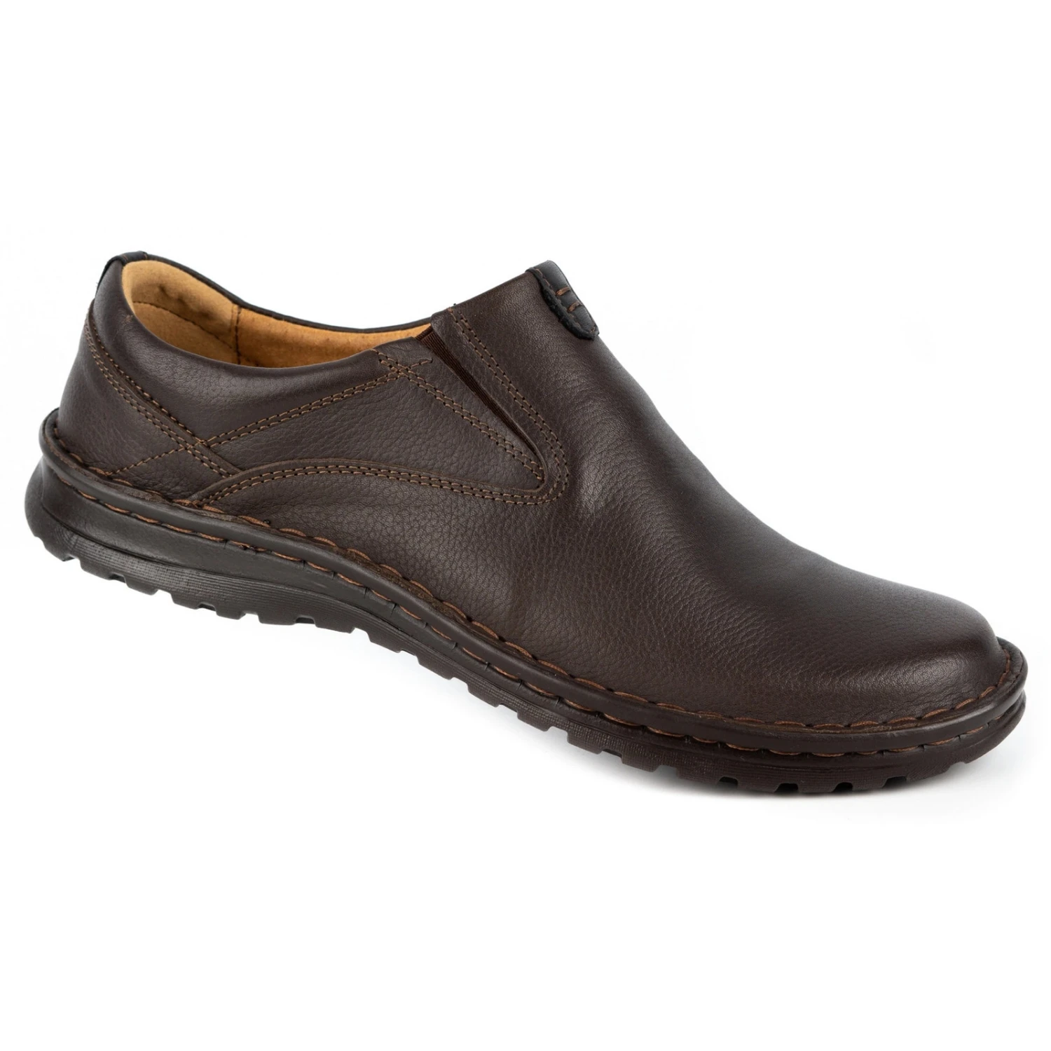 Kampol Mocassins Homme En Cuir 12KAM Marron Brun – Image 2
