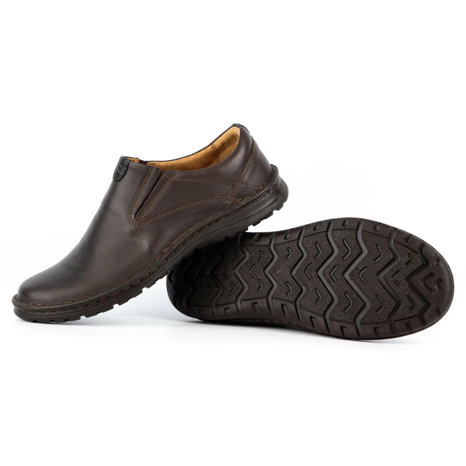 Kampol Mocassins Homme En Cuir 12KAM Marron Brun – Image 4