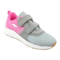 KangaROOS Chaussures De Sport Velcro 18506 Gris / Rose Fluo