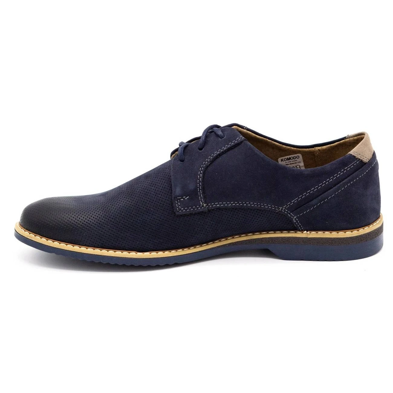 KOMODO Chaussures Casual Cuir Homme 859L Bleu Marine