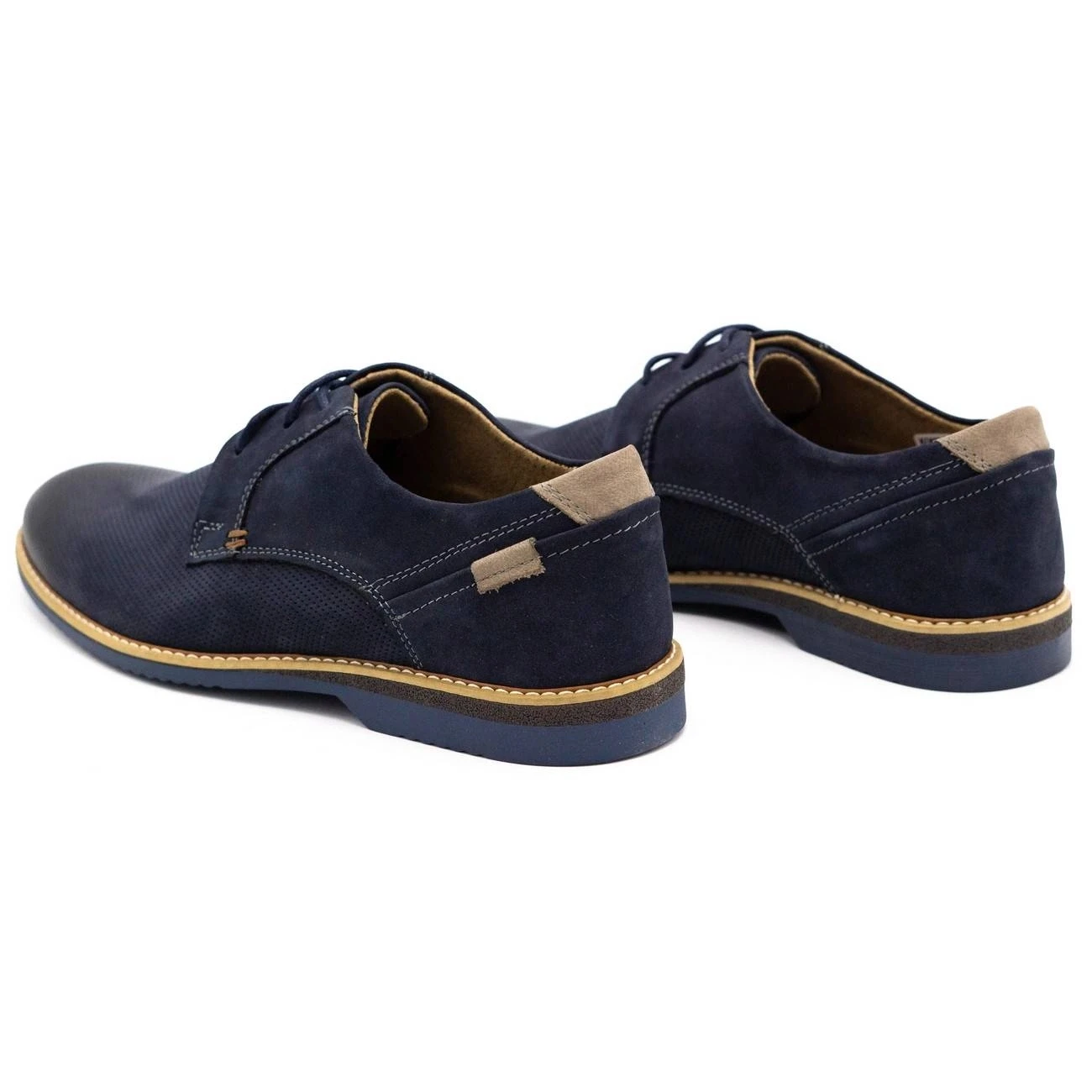KOMODO Chaussures Casual Cuir Homme 859L Bleu Marine – Image 7