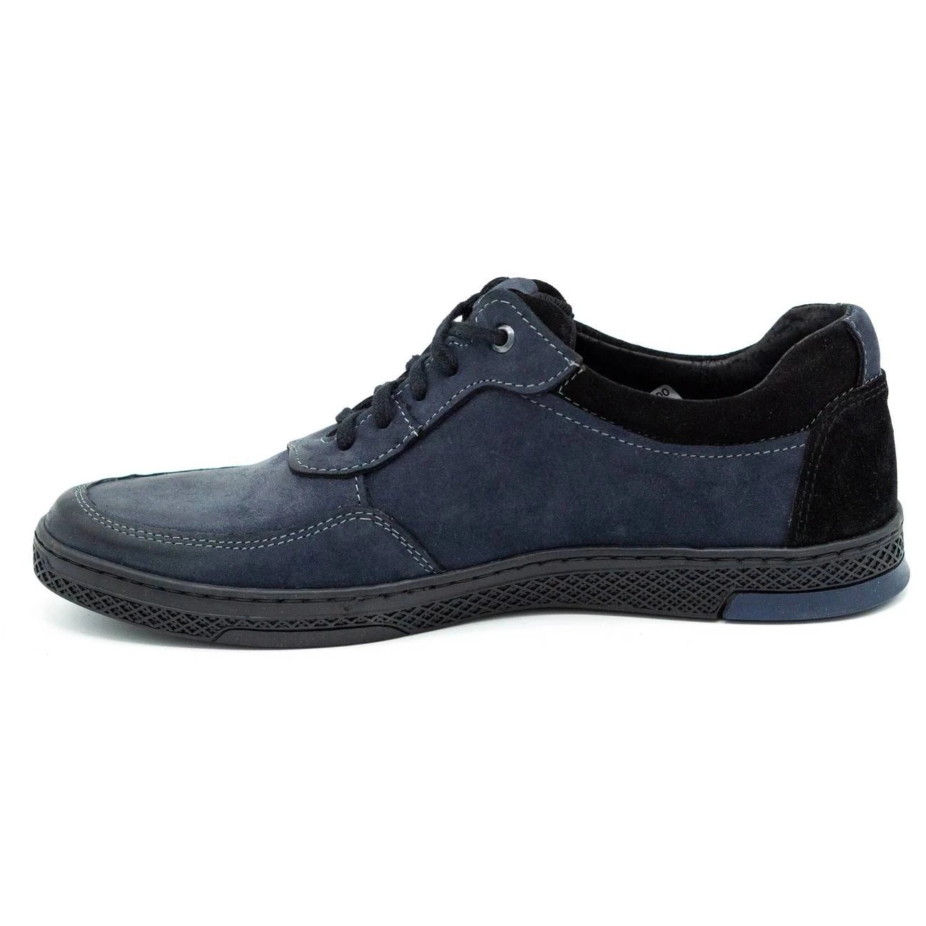 KOMODO Chaussures Casual En Cuir Pour Hommes 918K Bleu Marine
