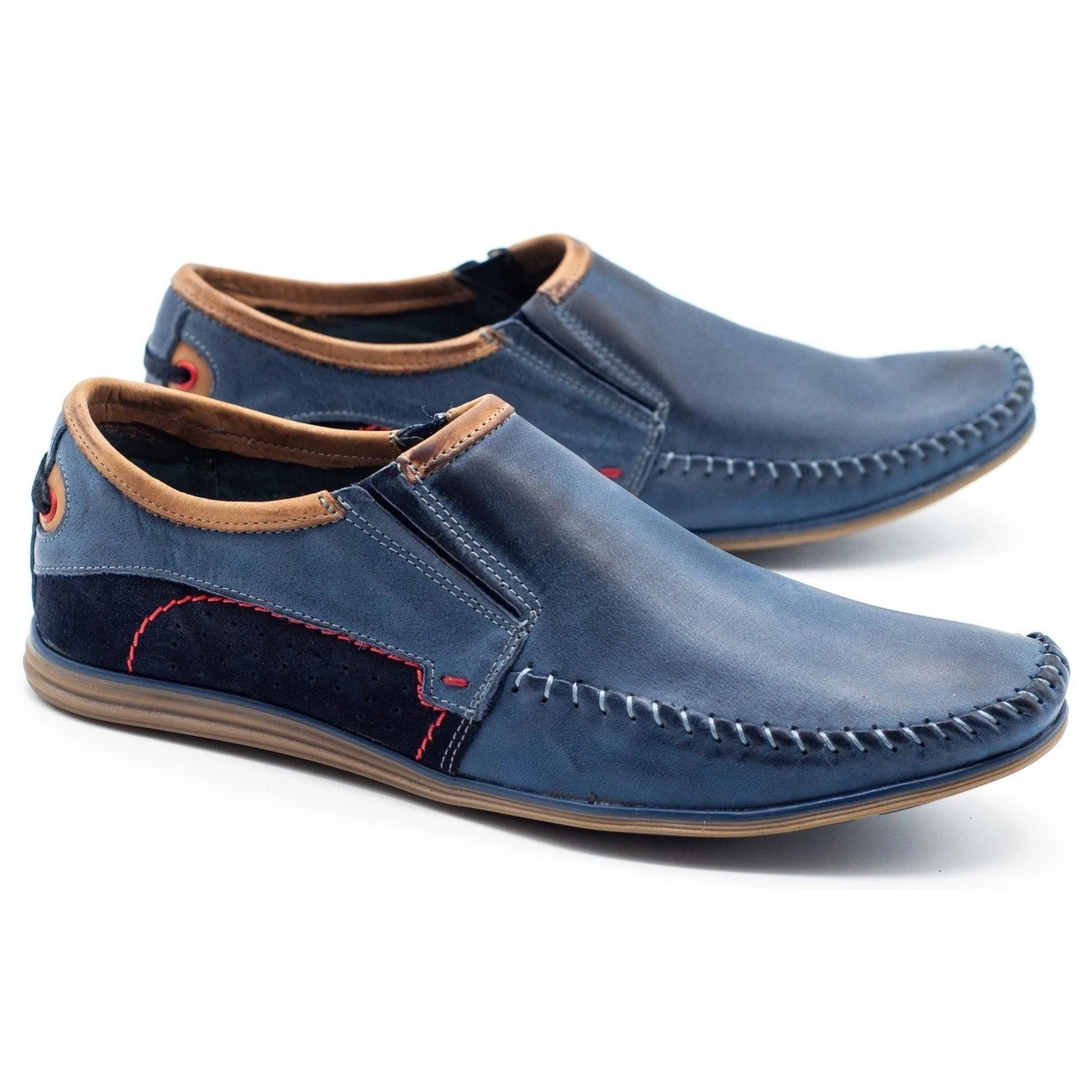 KOMODO Chaussures Homme Cuir 847 Bleu Marine – Image 2