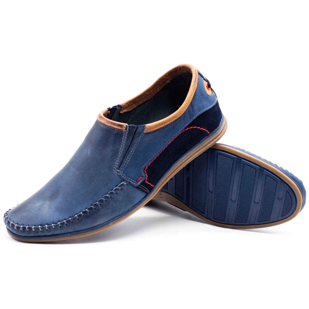 KOMODO Chaussures Homme Cuir 847 Bleu Marine – Image 3