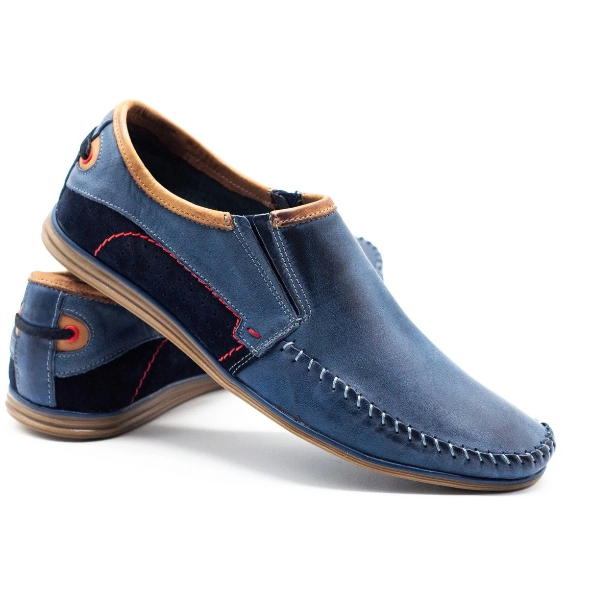 KOMODO Chaussures Homme Cuir 847 Bleu Marine – Image 4
