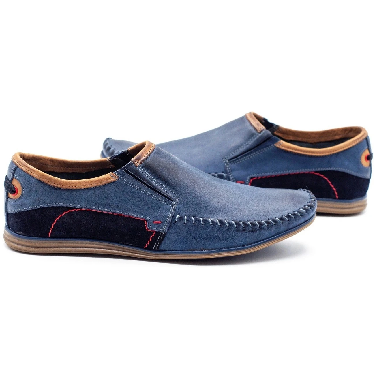 KOMODO Chaussures Homme Cuir 847 Bleu Marine – Image 5