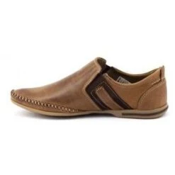 KOMODO Chaussures Homme En Cuir 711 Marron Brun