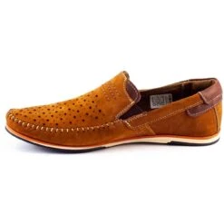 KOMODO Chaussures Homme Mocassins 876 Camel D'été Multicolore